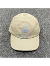 TYRONY Logo Ball Cap Hat Ecru Light Blue CQ001XFB A3C05A ECLU - ISABEL MARANT ETOILE - BALAAN 2