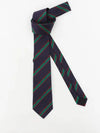 Gucci Striped Silk Tie Navy Green - GUCCI - BALAAN 4