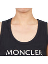 Logo Print Sleeveless Black - MONCLER - BALAAN 7