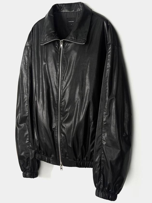 Fake Leather Wind Jacket 2 Colors - EXCONTAINER - BALAAN 3