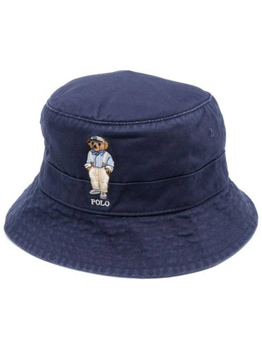 Polo Bear Bucket Hat Blue - POLO RALPH LAUREN - BALAAN 1