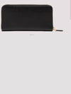 Saffiano Triangle Logo Long Wallet Black - PRADA - BALAAN 4