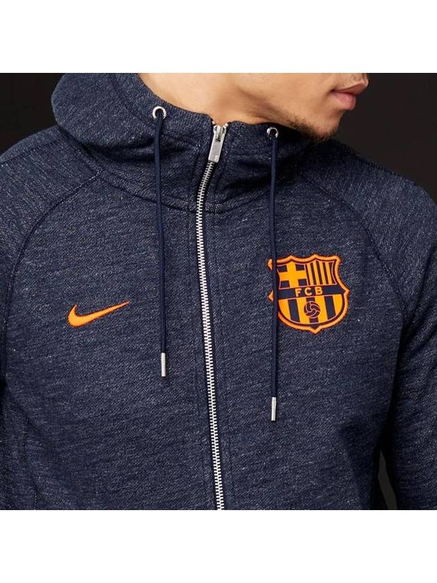 01886697473X BarcelonaAuthentic Hooded Zip Jacket 17 18 SeasonNavy - NIKE - BALAAN 4