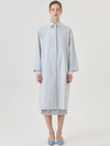 Hyper Classic Hidden Button Cotton Trench Coat Blue - RS9SEOUL - BALAAN 3