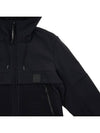 Men's Hooded Jacket Black - CP COMPANY - BALAAN.