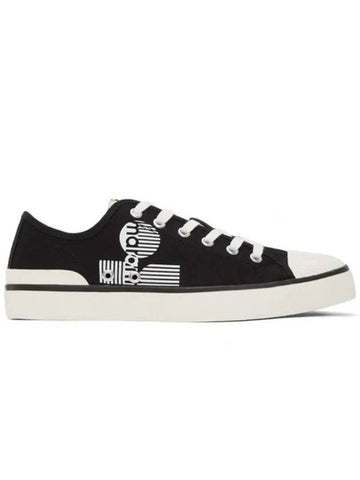 Binkoo Canvas Logo Low Top Sneakers Black - ISABEL MARANT - BALAAN 1