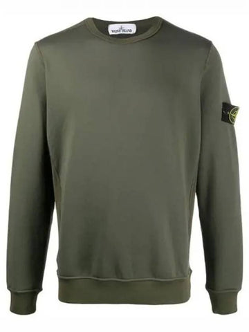 731565247 V0059 Wappen Patch Round Sweatshirt Khaki Men s TLS 270143 - STONE ISLAND - BALAAN 1