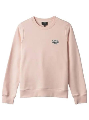 Sky Logo Sweatshirt Pale Pink - A.P.C. - BALAAN 1