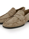 Men's Suede Loafer Brown - TOD'S - BALAAN 4