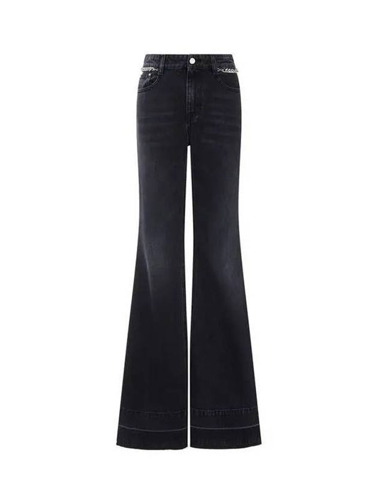 Falabella chain flare jeans black 271352 - STELLA MCCARTNEY - BALAAN 1