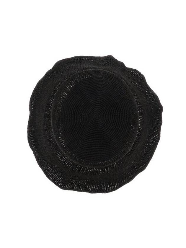 Paper Woven Straw Hat Black - TOTEME - BALAAN 3