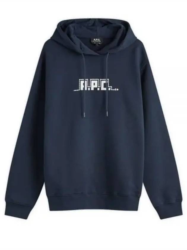 Luna New Year Snake Print Hoodie Dark Navy - A.P.C. - BALAAN 2