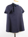 Ribbon short sleeve t shirt navy 38 55 - PRADA - BALAAN 7