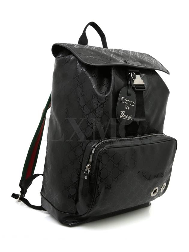 Crystal Black Backpack 500C Fiat Three Stripes Rucksack - GUCCI - BALAAN 3