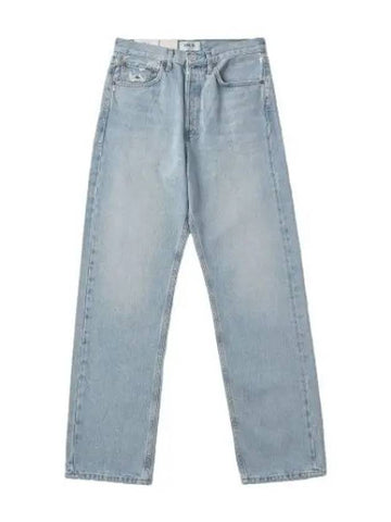 A Goldie high rise straight denim pants light blue jeans - AGOLDE - BALAAN 1