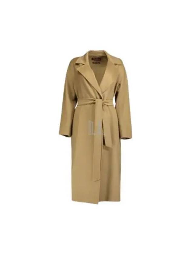 Cles Wool Cashmere Single Coat Camel - MAX MARA - BALAAN 2