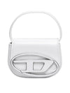 1DR Round Logo Leather Mini Shoulder Bag White - DIESEL - BALAAN 2