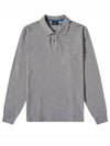 Zebra Patch Long Sleeve Polo Shirt Grey - PAUL SMITH - BALAAN 2