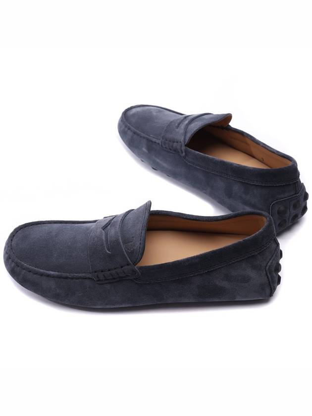 Gommino Bubble Suede Driving Shoes Blue - TOD'S - BALAAN 7