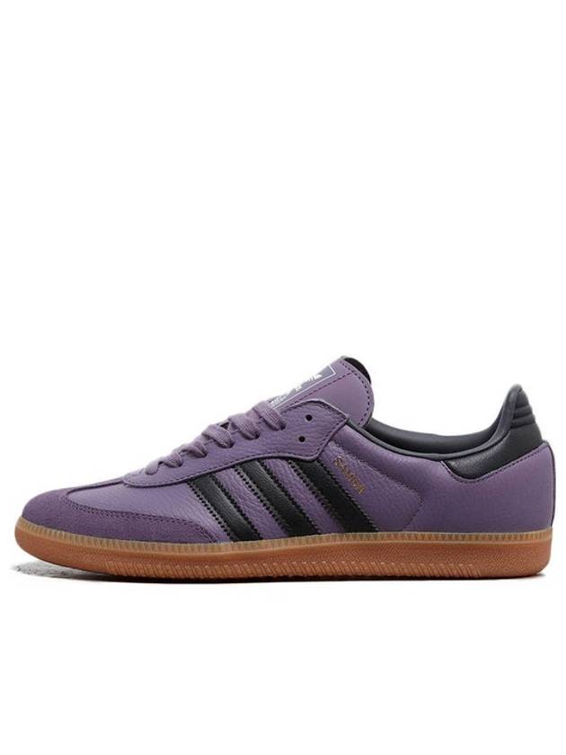 Samba OG Leather Low Top Sneakers Shadow Violet - ADIDAS - BALAAN 2