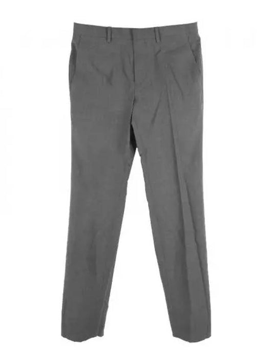 Men's Mayer Stretch Wool Straight Pants Grey - THEORY - BALAAN 2