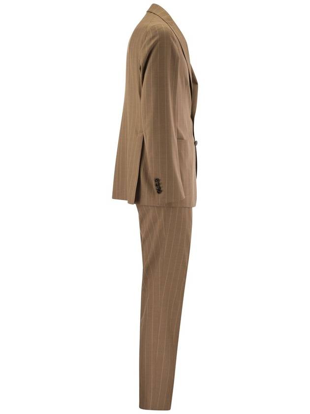 Pinstripe suit in wool and silk - TAGLIATORE - BALAAN 3