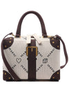 Jacquard Fabric Tote Bag White - MARNI - BALAAN 2