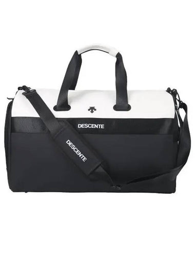 BASEBALL SO123WBG35 Round Boston Bag Black White - DESCENTE - BALAAN 1