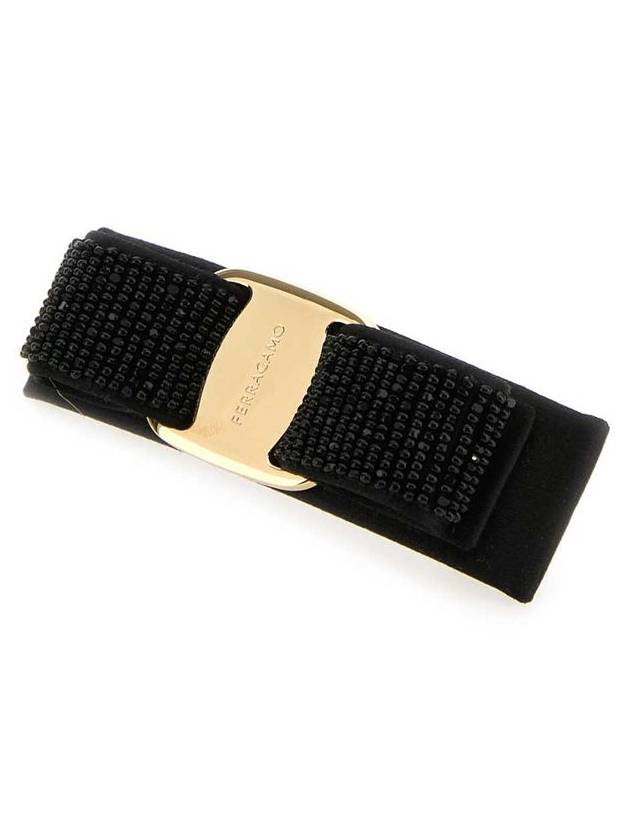 Vara Bow Hairclip Black - SALVATORE FERRAGAMO - BALAAN 3