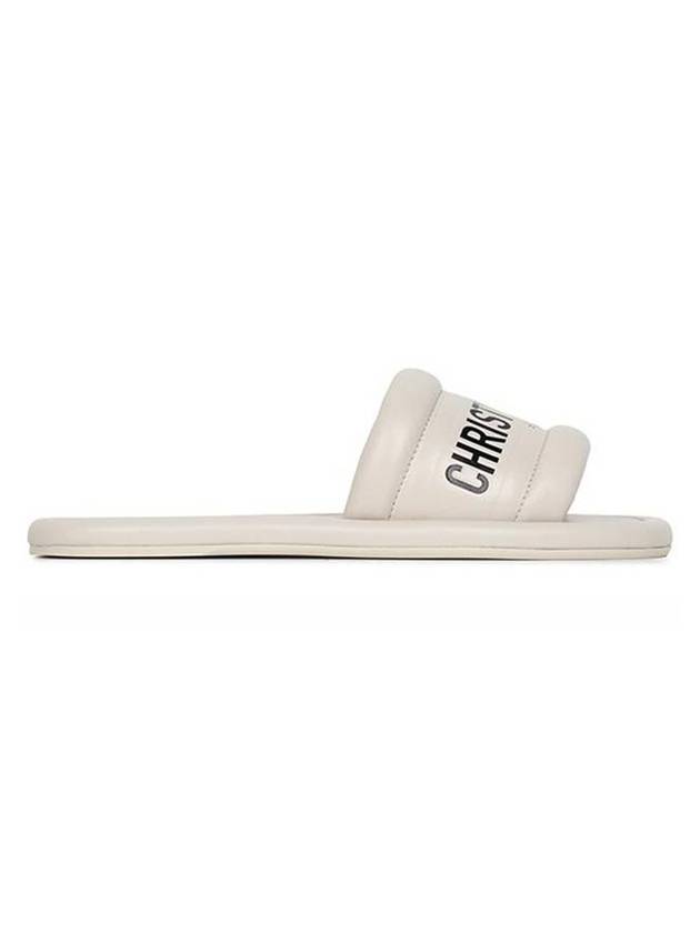 Every-D Embossed Lambskin Slippers White - DIOR - BALAAN 1