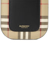 Vintage Check And Strap Phone Case Beige Black - BURBERRY - BALAAN 10