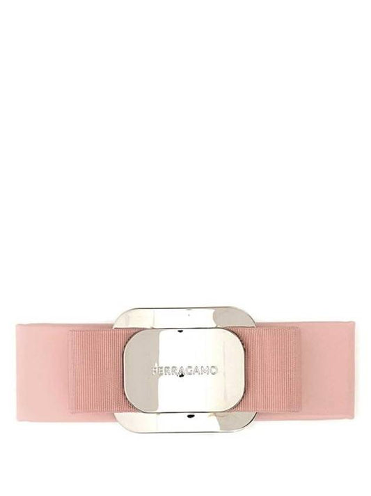 New Vara Plate Hair Clip Pink - SALVATORE FERRAGAMO - BALAAN 1