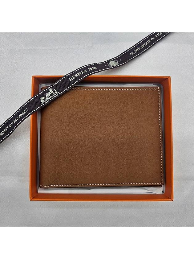 Citizen Twill Compact Card Wallet Brown - HERMES - BALAAN 2