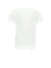 Women's Graffiti Logo Short Sleeve T-Shirt White - ALEXANDER MCQUEEN - BALAAN 3