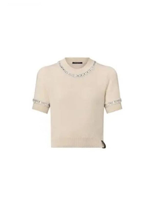 Beaded Trim Knit Top 1AFPCK - LOUIS VUITTON - BALAAN 1