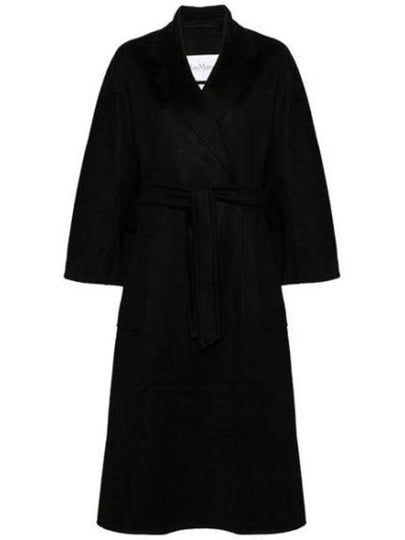 Ludmilla Belted Single Coat Black - MAX MARA - BALAAN 2