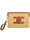 Raffia Triope Small Pouch Bag 10J502FVE 02NT - CELINE - BALAAN 1