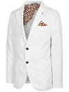 Men's Linen Blend Jacket MMJAL5T60 100 - AT.P.CO - BALAAN 2