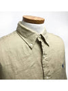 POLO Linen Solid Shirt Beige MNPOWOV16821615 250 - POLO RALPH LAUREN - BALAAN 2