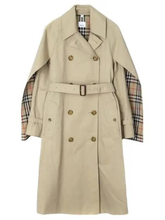 Cotton Gabardine Trench Coat Women s - BURBERRY - BALAAN 1