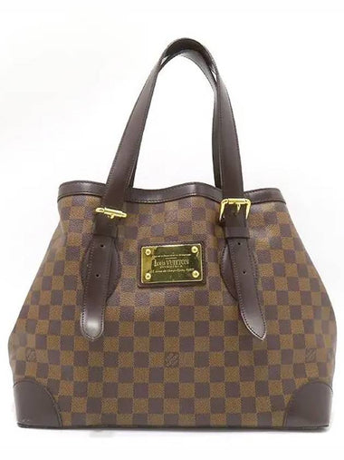 N51204 Damier Eben Canvas Hampstead MM Shoulder Bag - LOUIS VUITTON - BALAAN 1