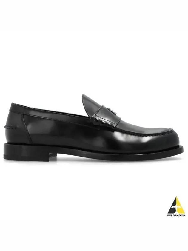 Mr G Mocassin Leather Loafers Black - GIVENCHY - BALAAN 2