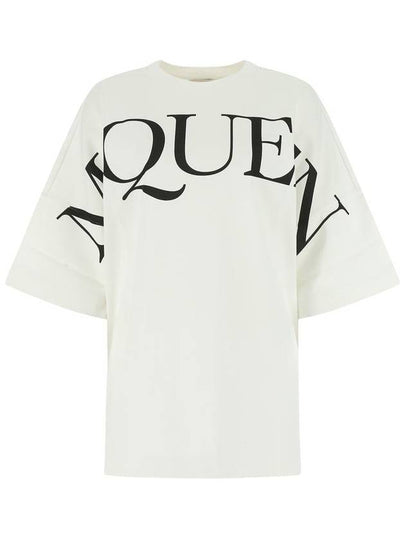 Overfit Short Sleeve T-Shirt White - ALEXANDER MCQUEEN - BALAAN 2