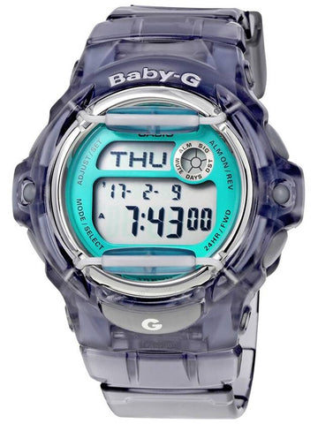 Casio Grey Transparent Resin Ladies Watch BG169R-8B - CASIO - BALAAN 1