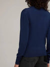 BEA Knit Wool Logo Cardigan Blue - VIVIENNE WESTWOOD - BALAAN 3