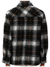 Kervont Check Shirt Jacket Anthracite - ISABEL MARANT - BALAAN 3