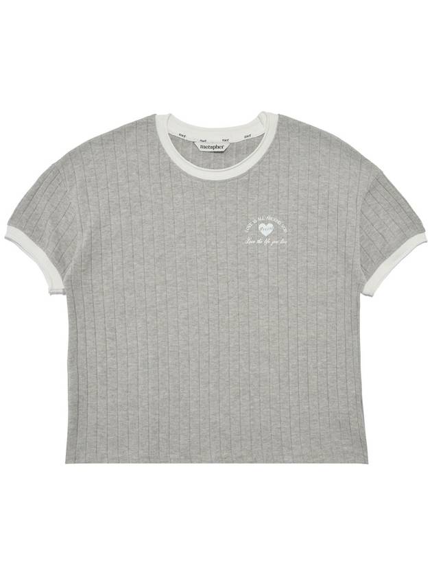 MET summer knit round t shirt gray - METAPHER - BALAAN 8