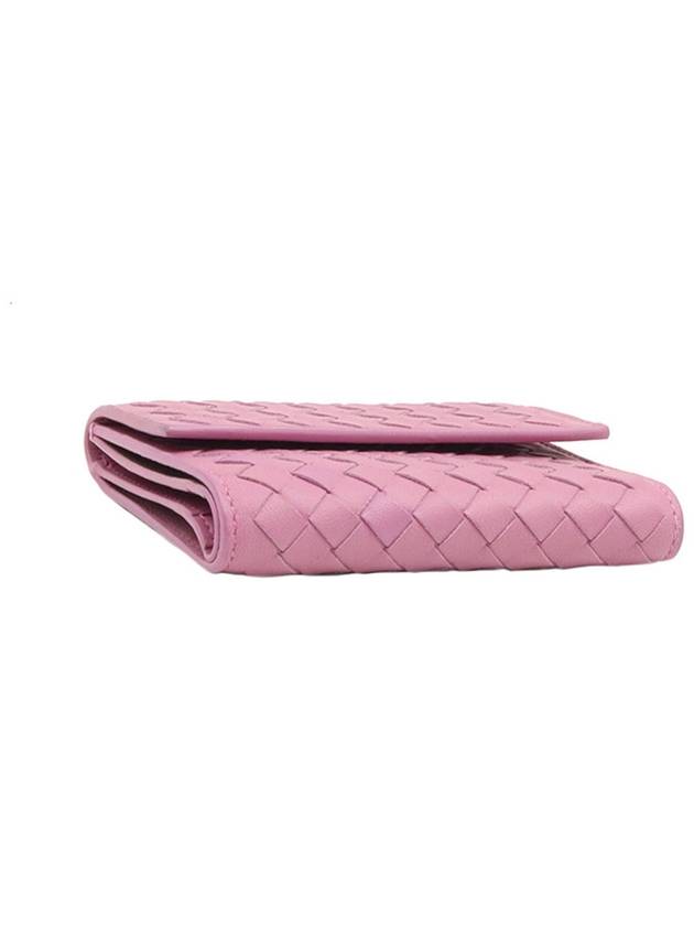 Pink Intrecciato VN 3 fold folder wallet - BOTTEGA VENETA - BALAAN 4