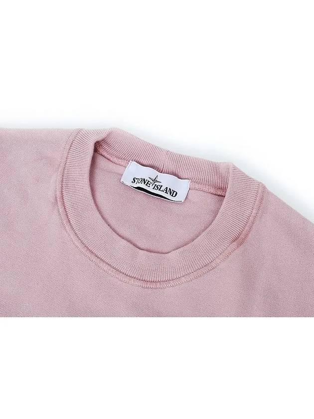 Wappen Patch Crew Neck Sweatshirt Rose Quartz - STONE ISLAND - BALAAN.