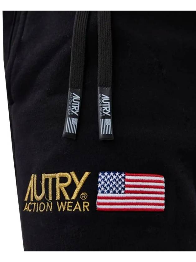 Embroidered Logo Track Pants Black - AUTRY - BALAAN 5